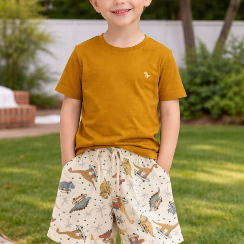 Conjunto camiseta 100% algodão + short tactel com elastano premium